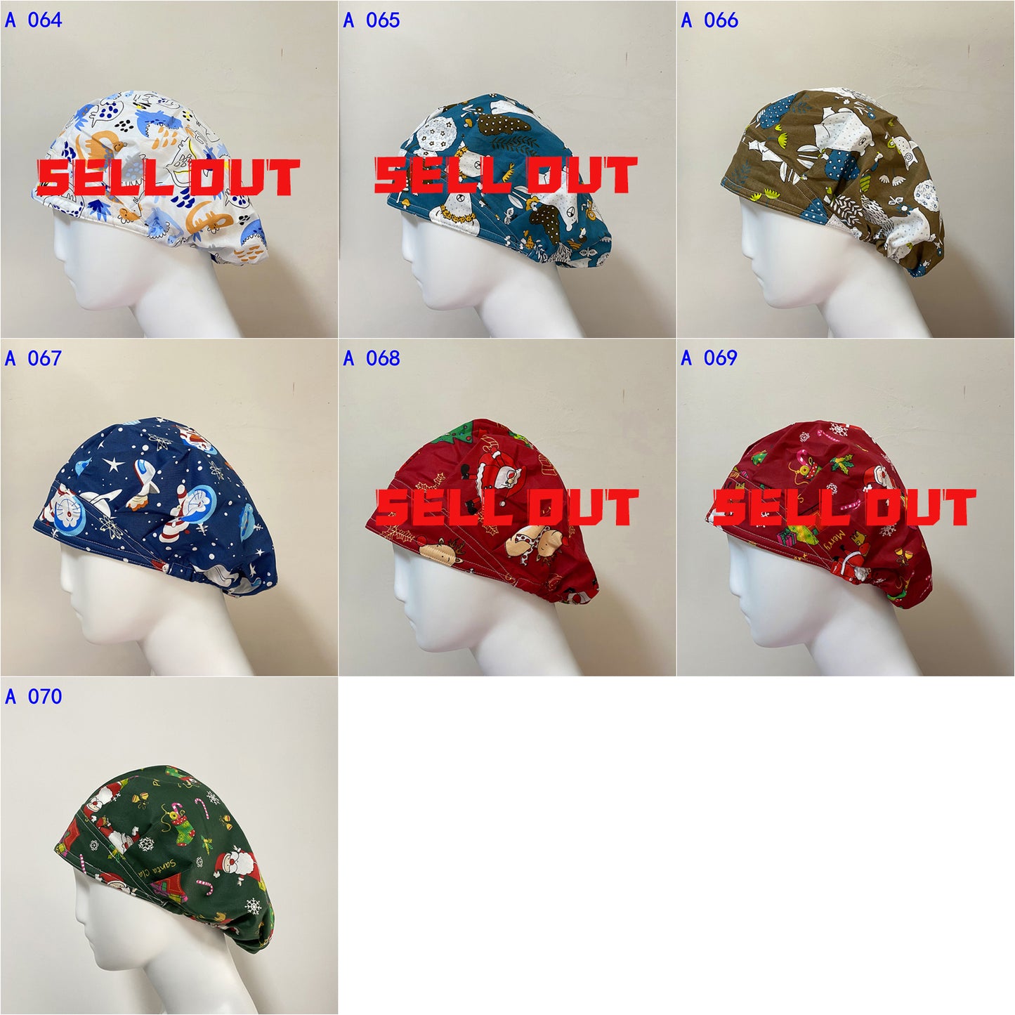 YUHON Scrub Caps In Stock (bouffant)