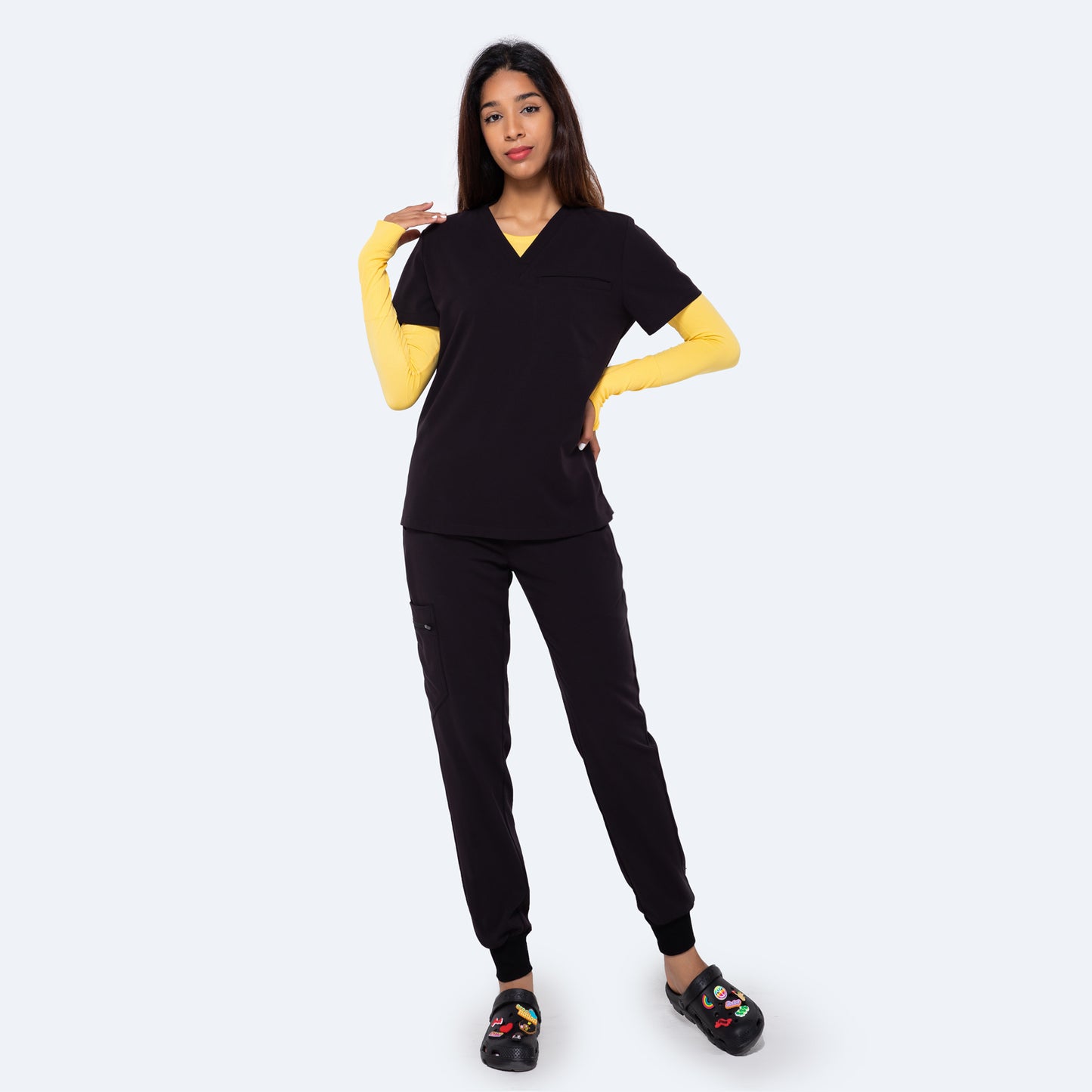 YUHON Female Scrubs Set In Stock (FT035 + FP023)